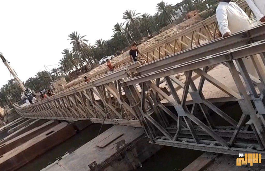 النقل تعلن أكمال تأهيل وأعادة تنصيب جسر سعد الغارق في منطقة الزريجي شمال البصرة إثر العاصفة الأخيرة 14 3875F921 615D 45C9 9A80 4F5DF6375C7B