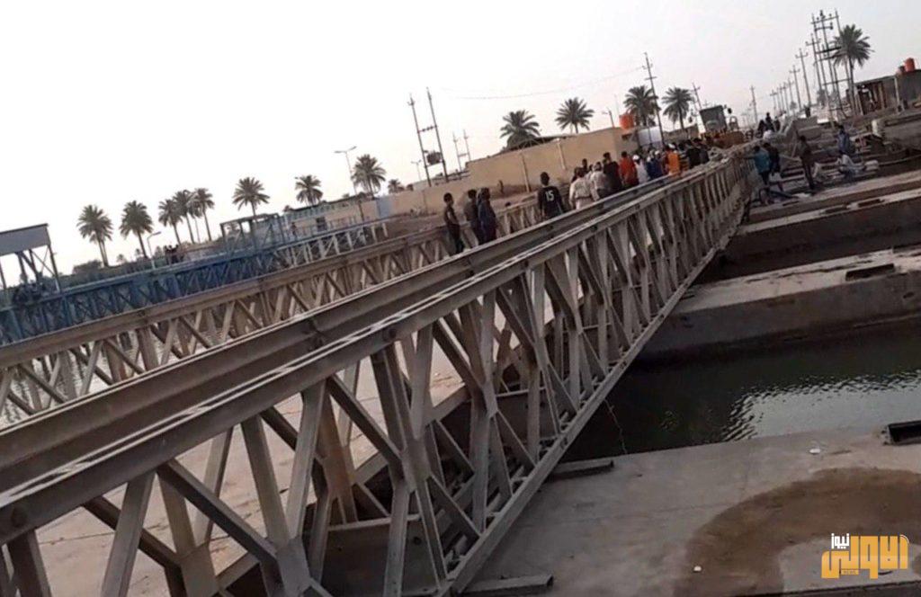 النقل تعلن أكمال تأهيل وأعادة تنصيب جسر سعد الغارق في منطقة الزريجي شمال البصرة إثر العاصفة الأخيرة 12 4CC5C6A5 0863 4367 BAE3 92EBE7550BA6