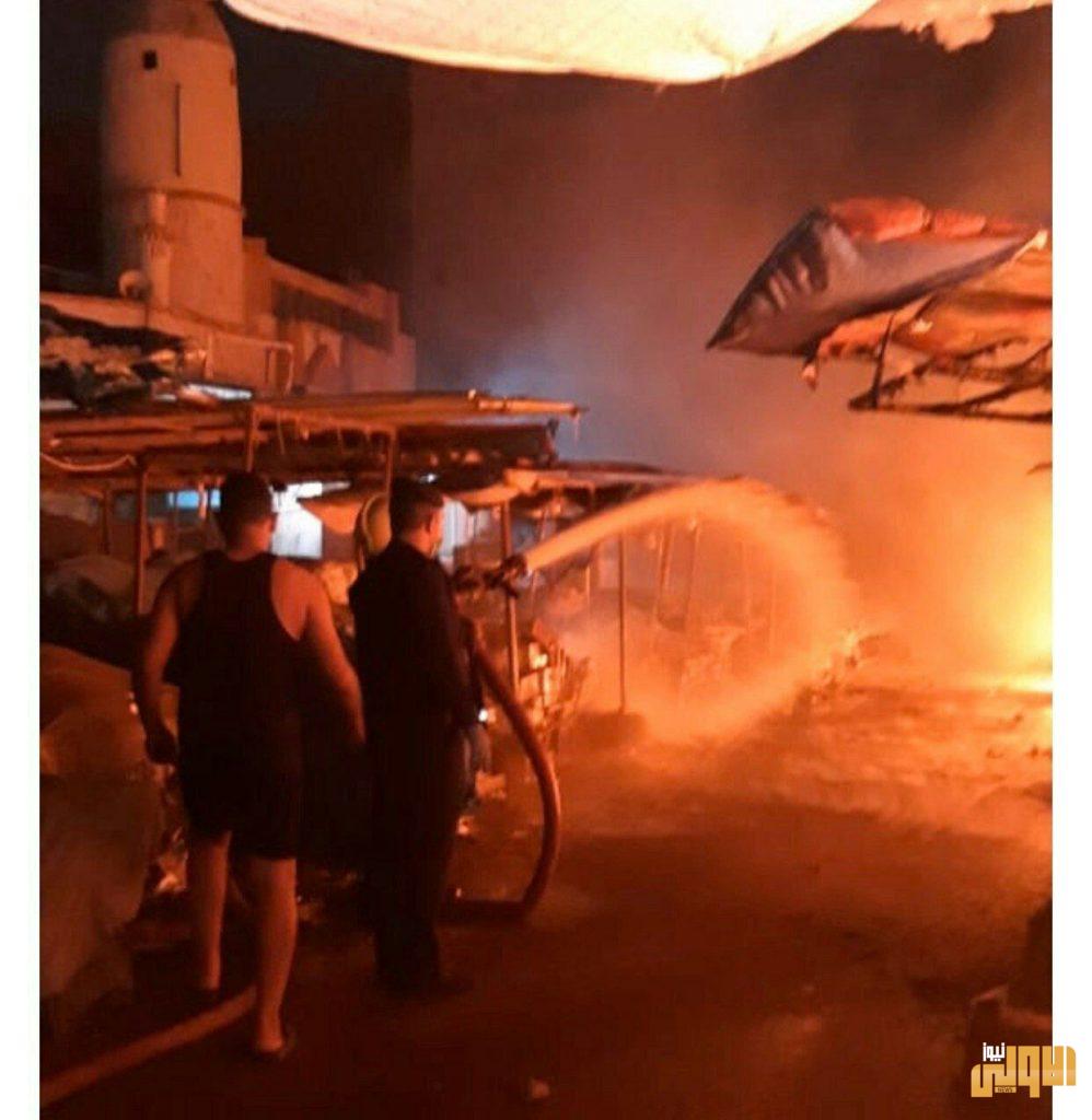 بالصور..اندلاع حريق في بسطيات لبيع مواد غذائية بشارع الكويت في البصرة 13 5BB9A288 AD6C 4189 899C 8F140DE66832