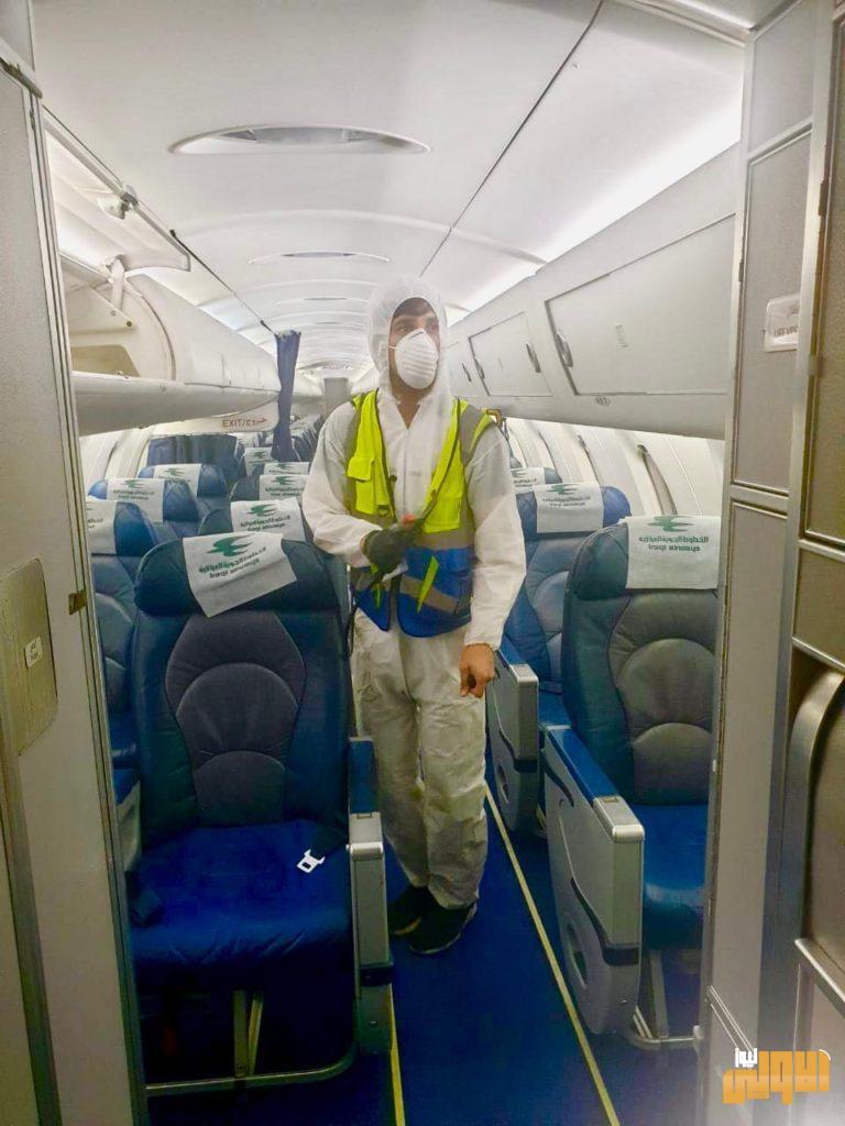 بالصور.. وزارة النقل تقوم بتعفير وتطهير الرحلة الاستثنائية المتجهة لمطار دلهي 13 60BF910A 11A7 4675 A6DE E175CDA076DA