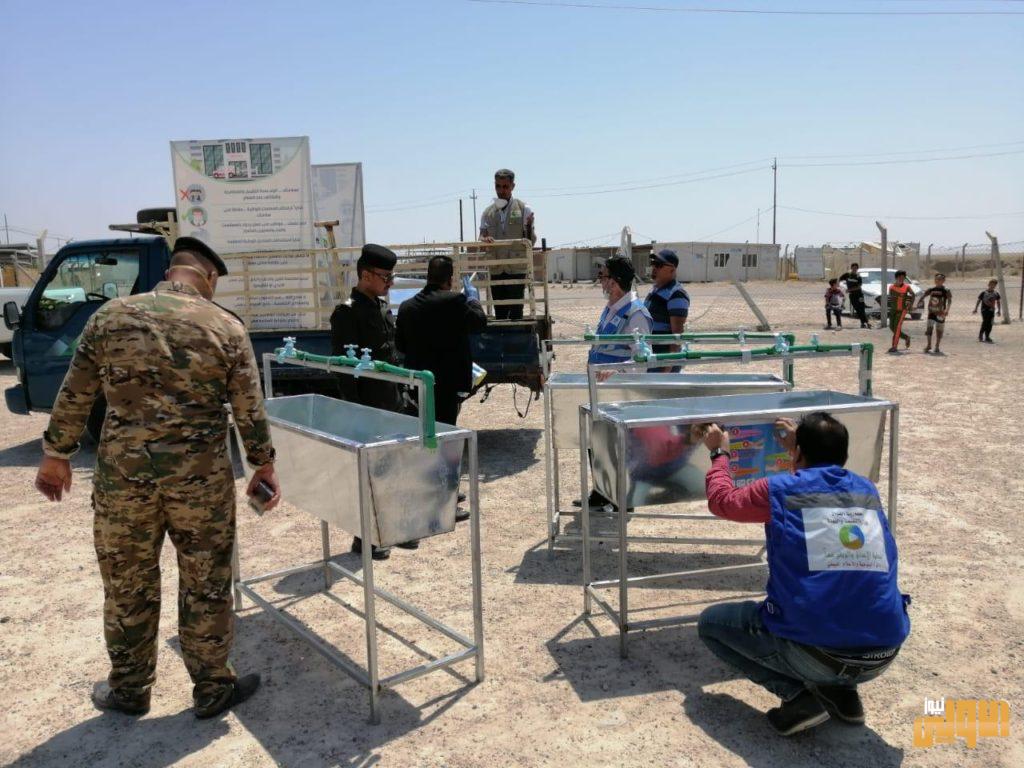 تنفيذ حملات توعية وتعفير في مخيمات النازحين في الرمادي 10 90E854DF AA06 41D8 8C28 3D7DABB00B68