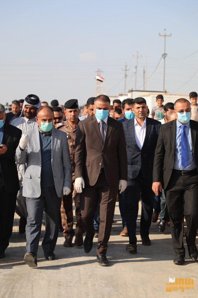 محافظ واسط يفتتح مركز تسويق واستلام المحاصيل الزراعية في الدجيلي 12 IMG 20200430 WA0085