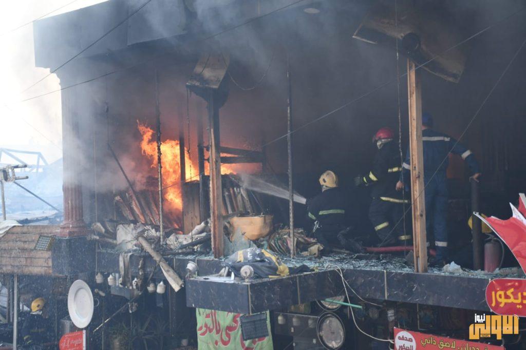 بلصور .. حريق مجمع فاين تايم شارع الضباط في الاعظمية 22 0DB37642 8FC8 4EFB 8413 76E39DDBE172