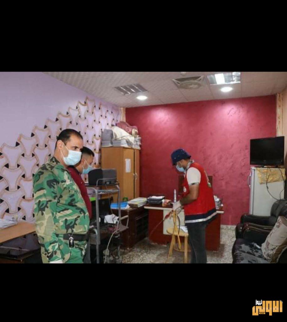 حملة تعفير وتعقيم مديرية شرطة الديوانية 4 ٢٠٢٠٠٦٢٥ ١٢٥٠٢٤