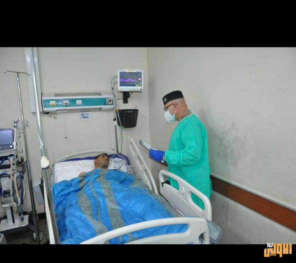 مدير قسم الشهداء والجرحى في شرطة ديالى يزور الشرطة الجرحى الراقدين في مستشفى بعقوبة العام 4 ٢٠٢٠٠٦٢٨ ١٣١٨٣١