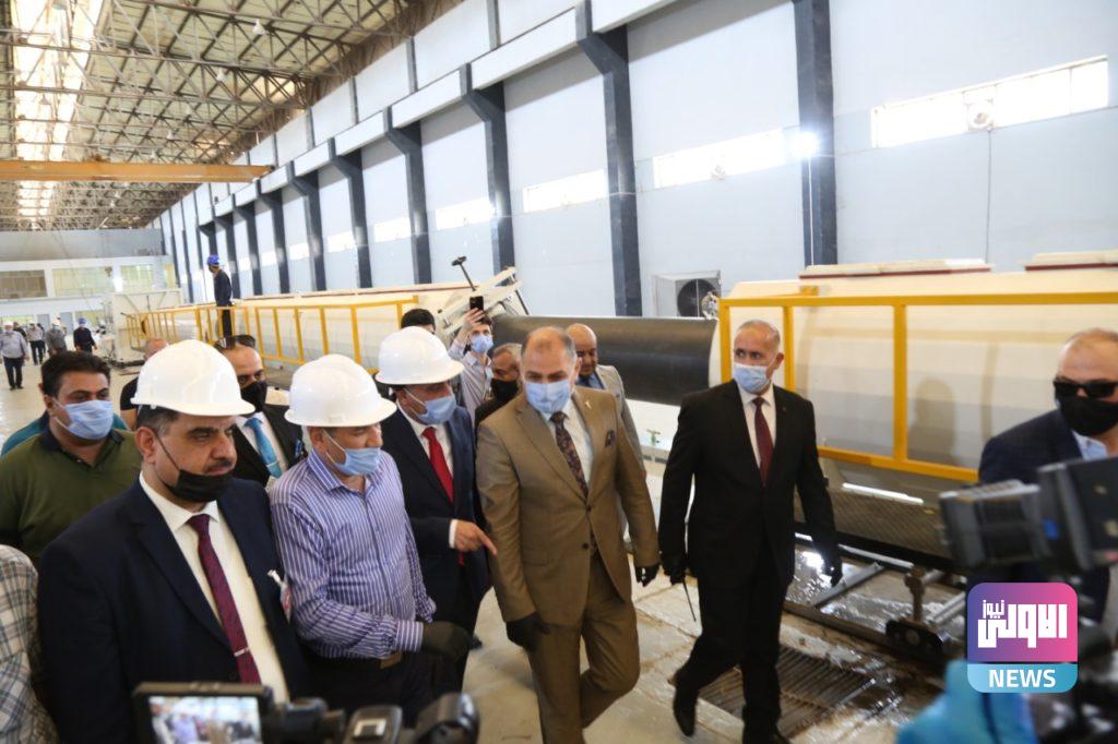 الصناعة والمعادن تفتتح خطوط جديدة لانتاج انابيب البولي اثيلين عالي الكثافة 24 271C1DA4 BD7F 4F53 A53F 5406BE51A318