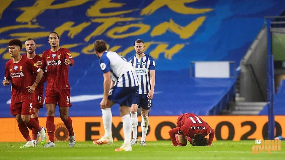 30544864 8502627 Salah dropped to his knees following the opening goal as he kiss a 7 1594243299717 1