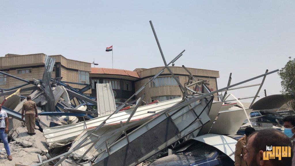 بالصور.. انهيار مرفق رياضي قيد الإنشاء بالبصرة.. والعيداني يوجه بتحقيق عاجل 8 B384B239 24F7 4F15 A708 70996736E75E