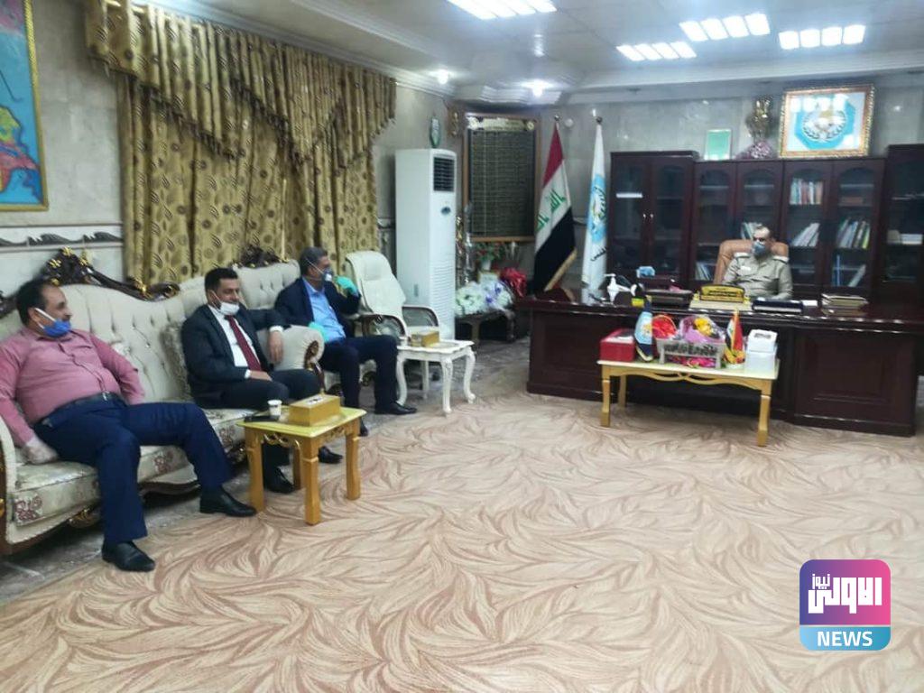 قائد شرطة المحافظة يستقبل وفدا من مديرية تربية المثنى 3 FB IMG 1595972934779