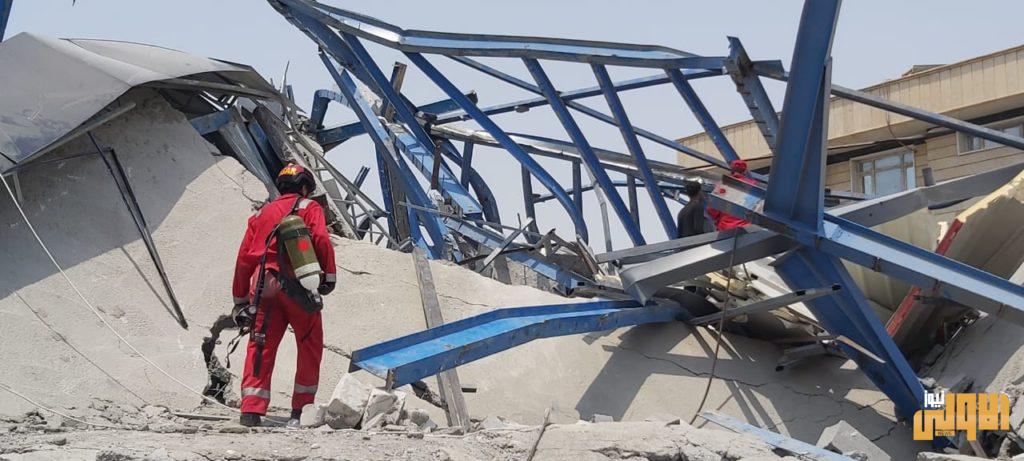 الدفاع المدني ينقذ 7 عمال وينتشل 3 جثث نتيجة انهيار مرفق رياضي في محافظة البصرة 13 FE33C0BF 61D7 467B 98C0 57CA00E627CD