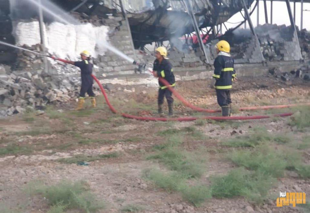 الدفاع المدني يعلن اخماد حريق كبير اندلع في مخازن للأصباغ على الطريق الدولي بين بغداد وبابل 7 ٢٠٢٠٠٧٠٤ ١٠٥٣٥٠