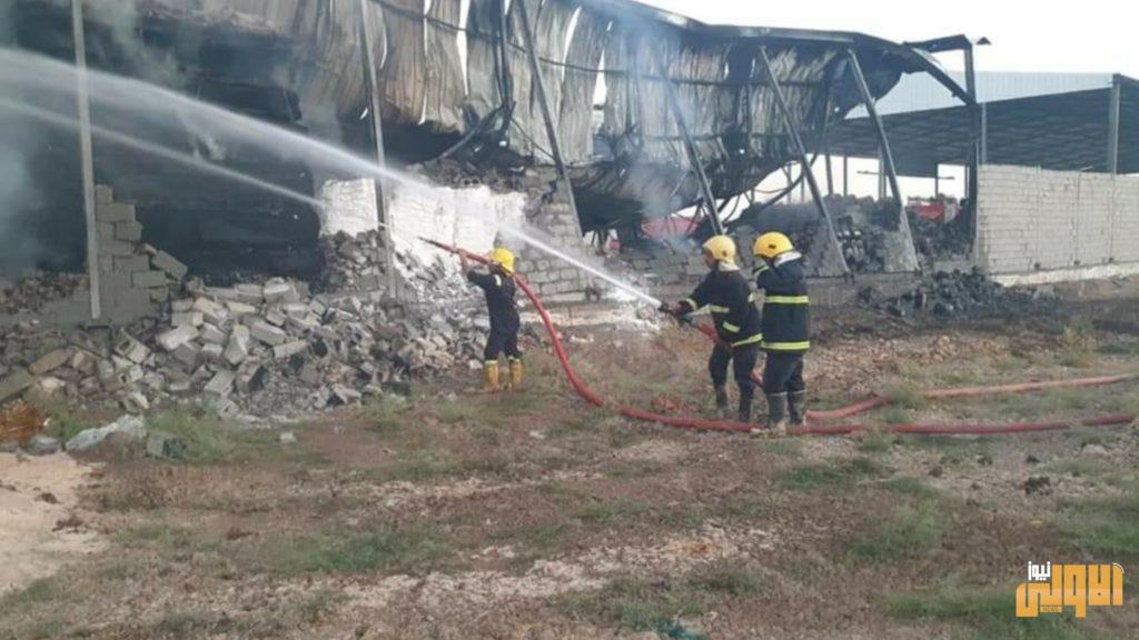 الدفاع المدني يعلن اخماد حريق كبير اندلع في مخازن للأصباغ على الطريق الدولي بين بغداد وبابل 6 ٢٠٢٠٠٧٠٤ ١٠٥٤٠١