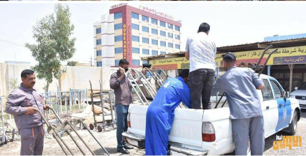 شرطة ذي قار تبادر بتجهيز مستشفى الحسين ع بـ 15 عربة لنقل قناني الأوكسجين 4 ٢٠٢٠٠٧٠٥ ١٩٢١٤٠