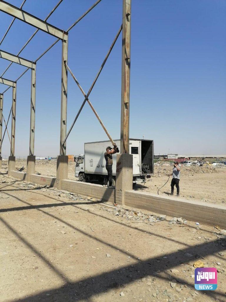 كتب عليه (موكب حسيني).. الامانة تفكك جملونا يعترض تطوير شارع..(صور) 8 A15AB038 56C5 4CB3 912D 4061359F56CC