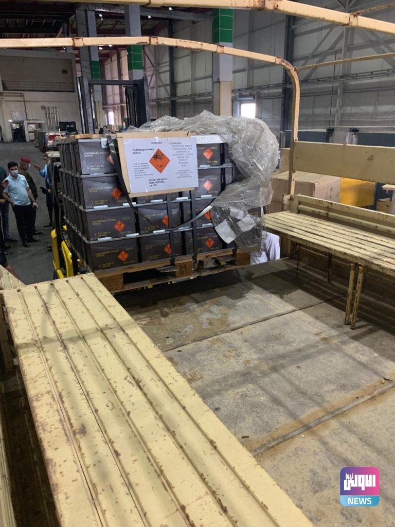 المنافذ تعلن إخلاء مواد شديدة الخطورة من مطار بغداد الدولي 4 DBDB823D B947 45E7 AE05 36348B06223D