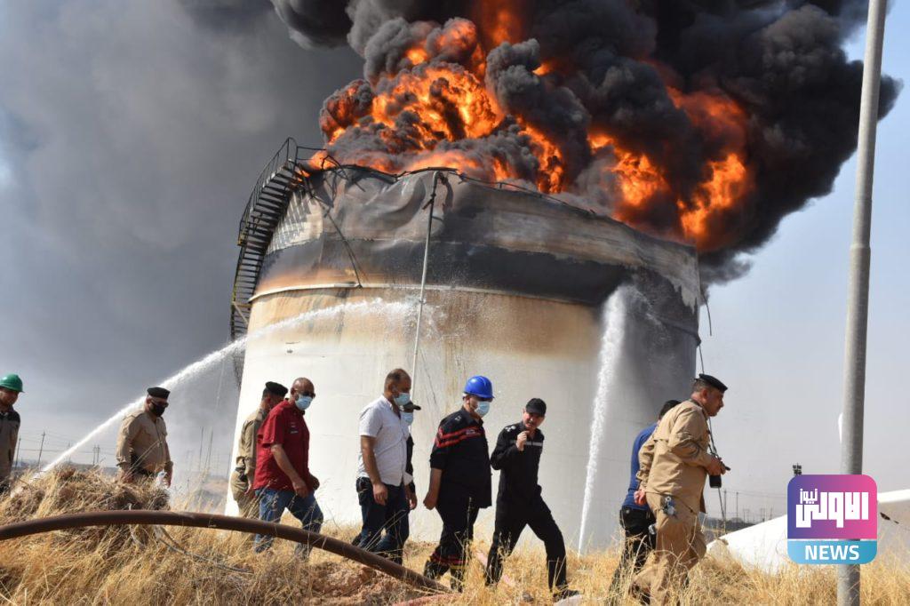 الدفاع المدني يستنفر طاقاته ويسخر إمكاناته لاسناد فرق النفط لاستيعاب والسيطرة على النيران في مصف القيارة 8 7392020 696516b1 5700 4c29 893f 8b85dfc5b120