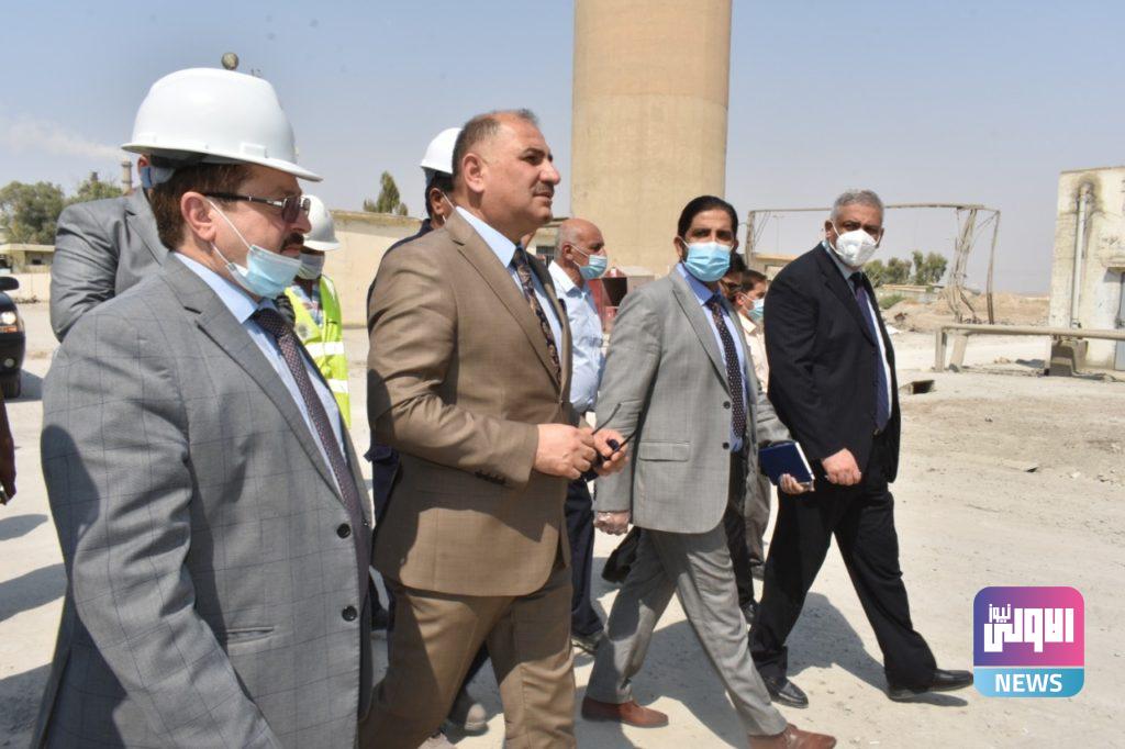 وزير الصناعة والمعادن يتفقد الشركة العامة لكبريت المشراق ومعامل السمنت الشمالية 16 D1B32BDB BDFC 439A 91D9 9A554C28A7C1