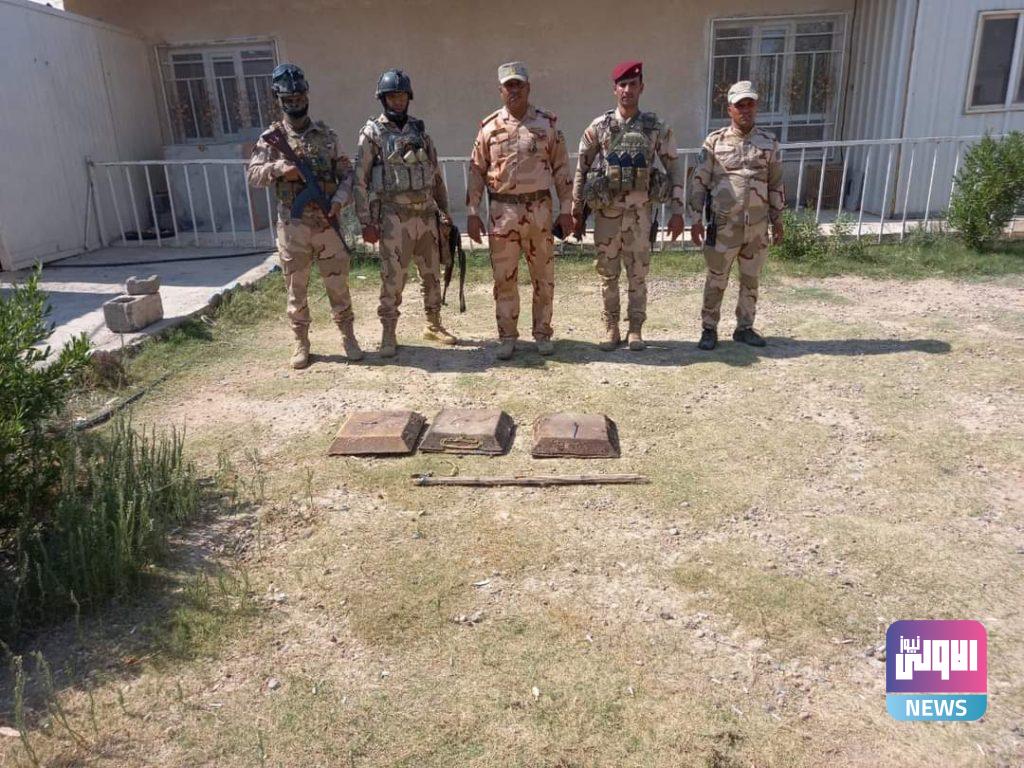 قطعات عمليات سامراء تعثر على عدد من العبوات من مخلفات ارهابيي داعش 9 FB IMG 1599482765776