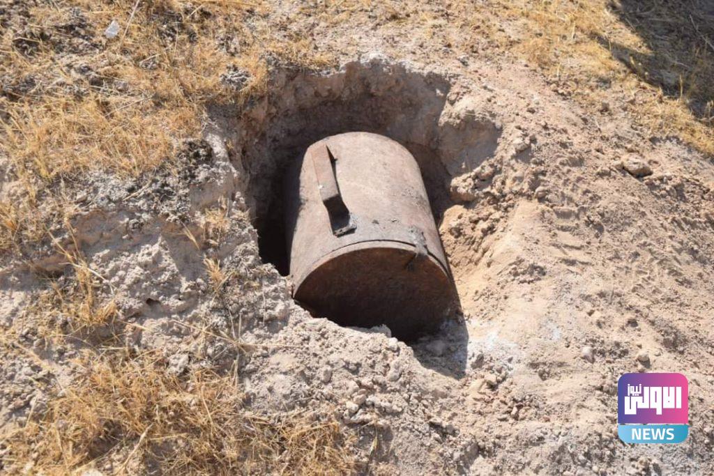 قطعات عمليات سامراء تعثر على عدد من العبوات من مخلفات ارهابيي داعش 10 FB IMG 1599482768739