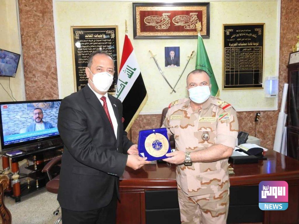 قائد عمليات الجزيرة يستقبل رئيس جامعة الانبار 4 FB IMG 1601652413143