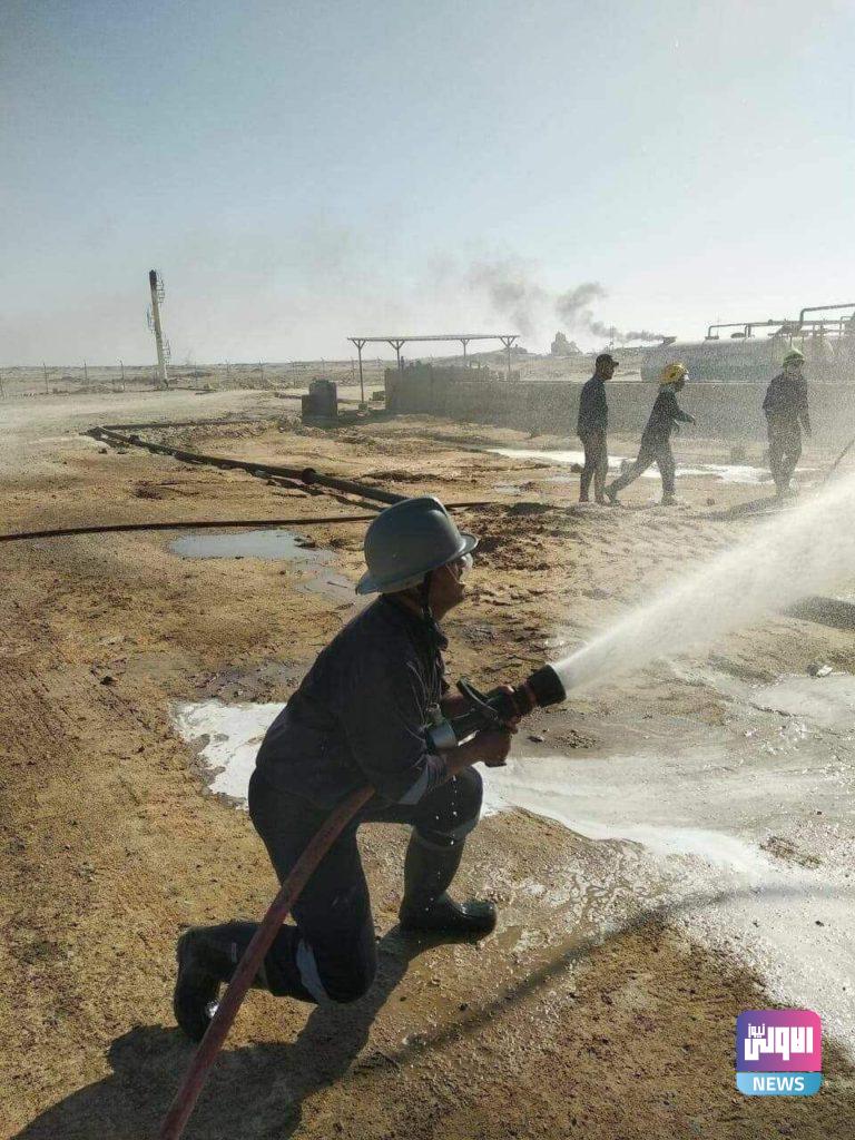 بالصور نشوب حريق بأحد معامل الاسفلت في كربلاء 10 photo 2020 10 25 12 16 36