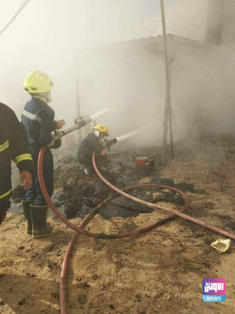 بالصور نشوب حريق بأحد معامل الاسفلت في كربلاء 8 photo 2020 10 25 12 16 51