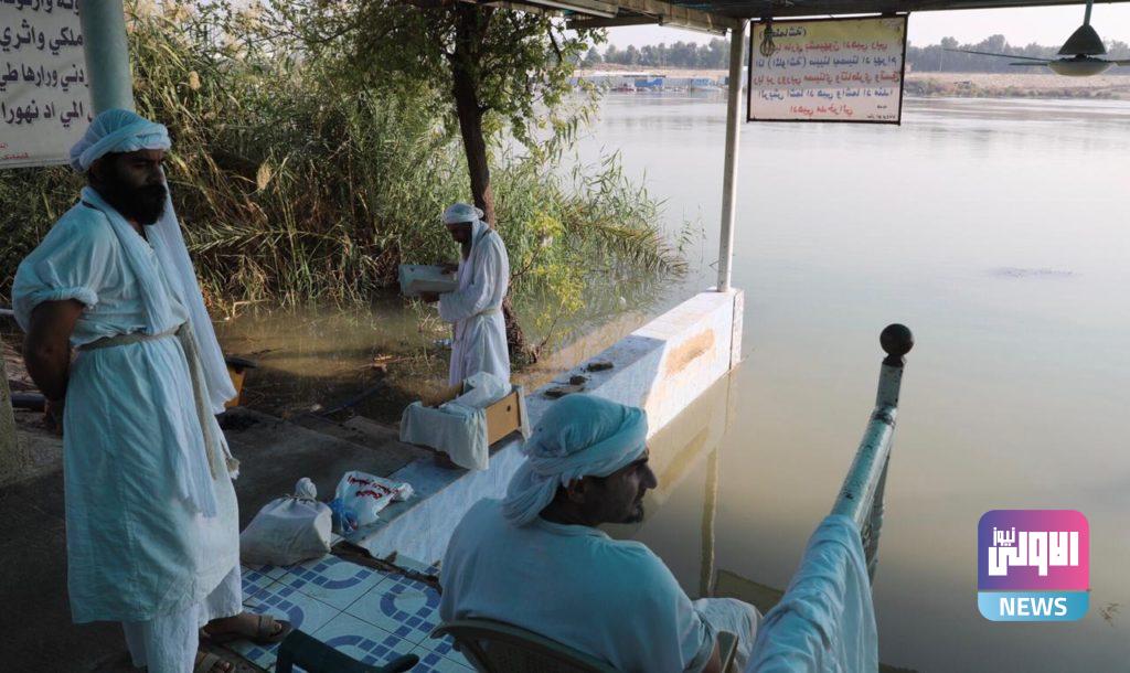 مستشار الأمن القومي قاسم الأعرجي يحضر تأدية طقوس الصابئة المندائيين على نهر دجلة 15 CC3DA369 FA19 4B91 8268 471E0F708DC0