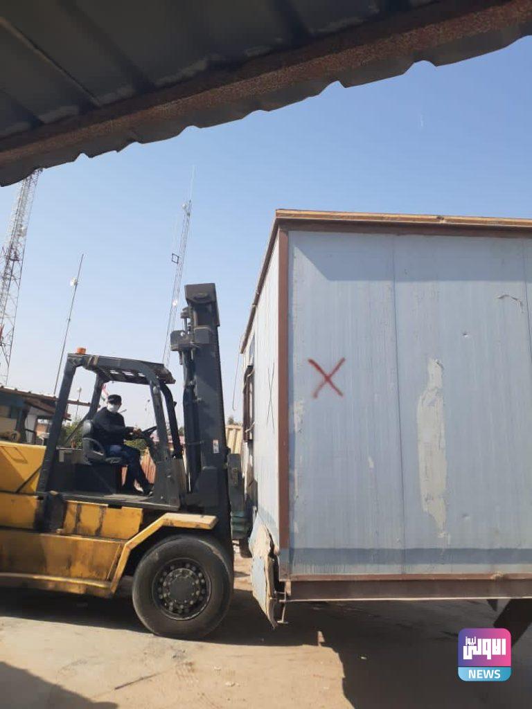 المنافذ الحدودية : تنفيذ توجيهات الأمانة العامة لمجلس الوزراء ورفع الكرفانات المتجاوزة في منفذ ميناء أم قصر الشمالي 4 EA8AFC12 FDD7 4FEB 898F 82FBF150582A