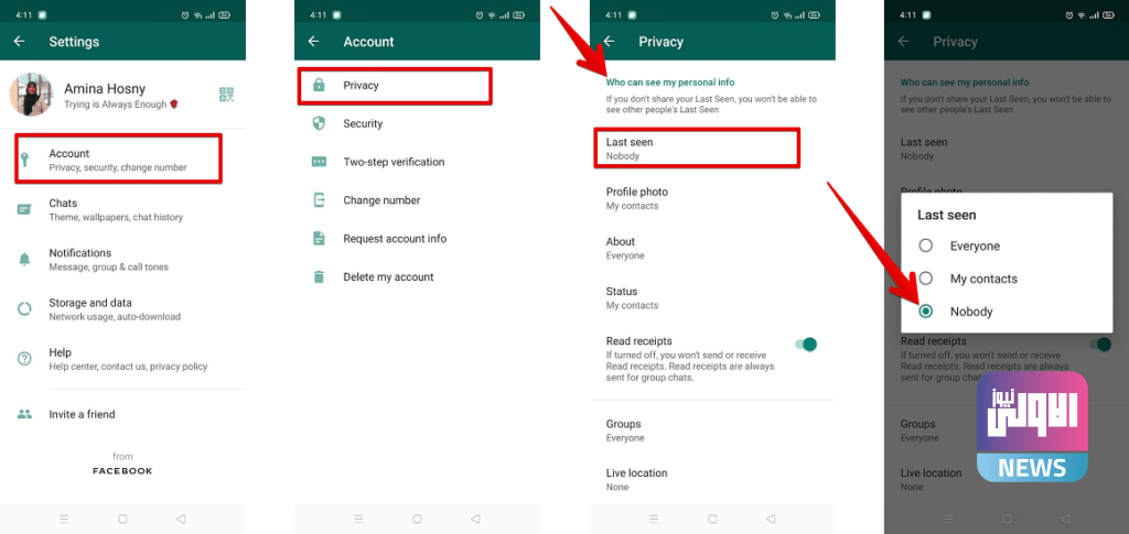 6 إعدادات يجب ضبطها في تطبيق “ واتسآپ “ لحماية خصوصيتك 6 4E3902FF A24B 4656 8F03 0A60FDD6C4BA