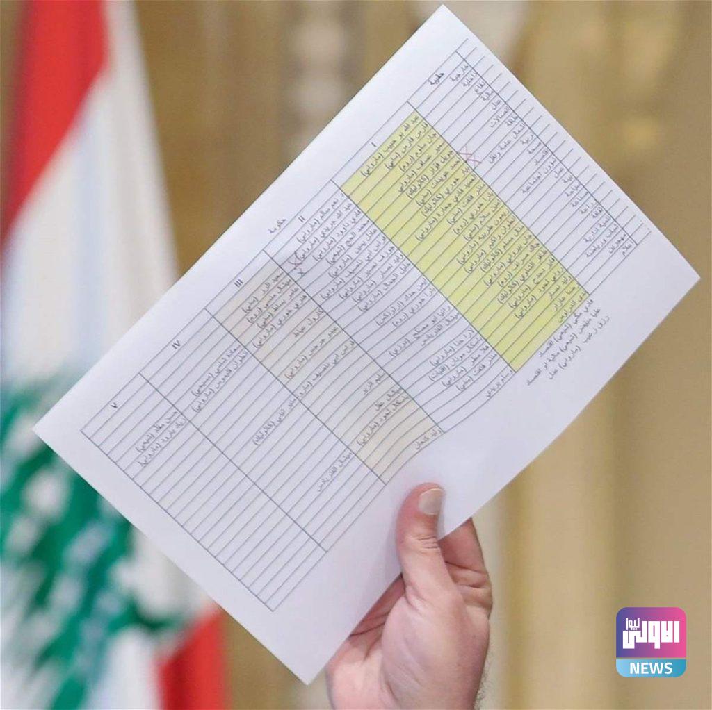 لبنان.. الكاميرات تكشف أسماء "تشكيلة عون الحكومية" 4 602a4a734c59b7202a053435