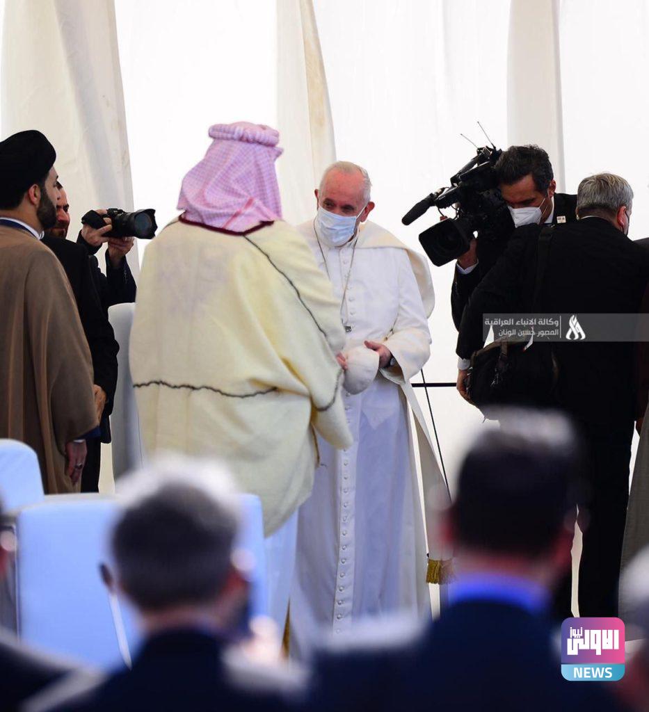 بدء مراسم حج بابا الفاتيكان وسط ترحيب وتهليل في اور التاريخية (صور) 7 0B16FD04 F70C 40BD 9F9E 480B035D19B1