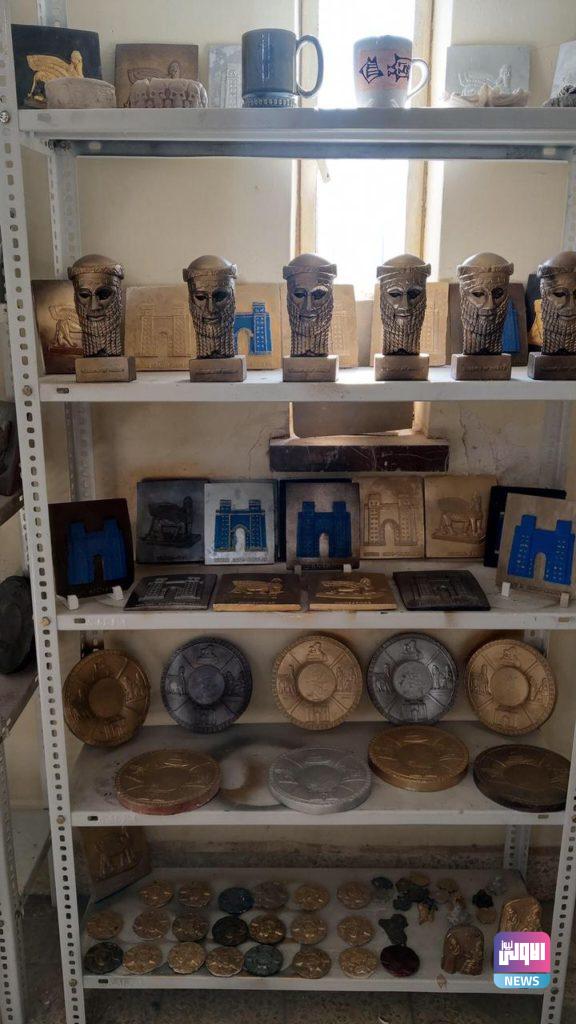 مئات القطع الاثرية المستنسخة ستوزع كتذكار للوفد المرافق لبابا الفاتيكان 7 IMG 20210304 WA0111