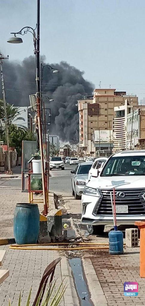 أنباء عن اندلاع حريق هائل في دائرة تقاعد النجف (صور) 6 IMG 20210321 WA0061