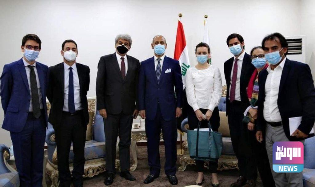مباحثات بين درجال والسفير الفرنسي حول اقامة مباراة تجمع نجوم العراق وفرنسا السابقين(صور) 10 photo 2021 03 18 14 04 31