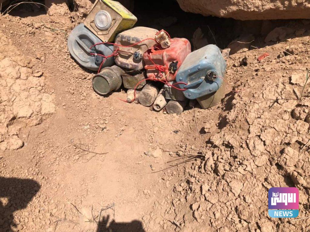 قيادة عمليات صلاح الدين تعثر على كدس من مخلفات داعش الإرهابي (صور) 6 FB IMG 1618248945919