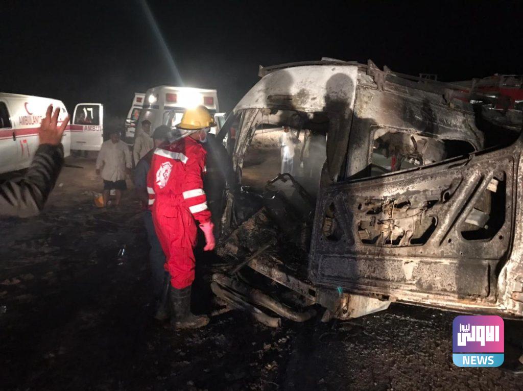 الدفاع المدني ينتشل 14 جثة وينقذ 3 مواطنين ويخمد حريق داخل عجلتين في المثنى (صور) 22 IMG 20210515 WA0004