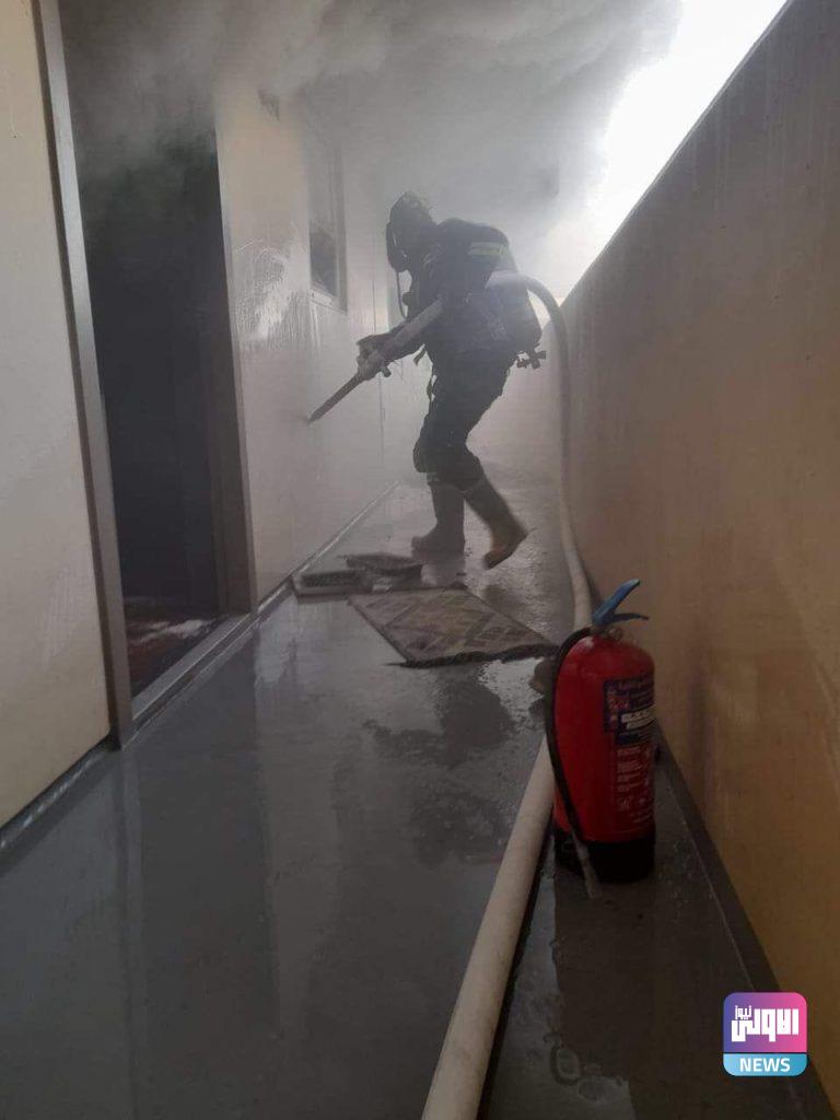 الدفاع المدني تخمد حريق داخل شقة في مجمع بسماية (صور) 19 IMG 20210520 WA0014
