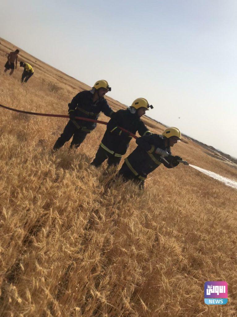 الدفاع المدني تنقذ 117 دونماً في صلاح الدين (صور) 10 IMG 20210522 180609 779