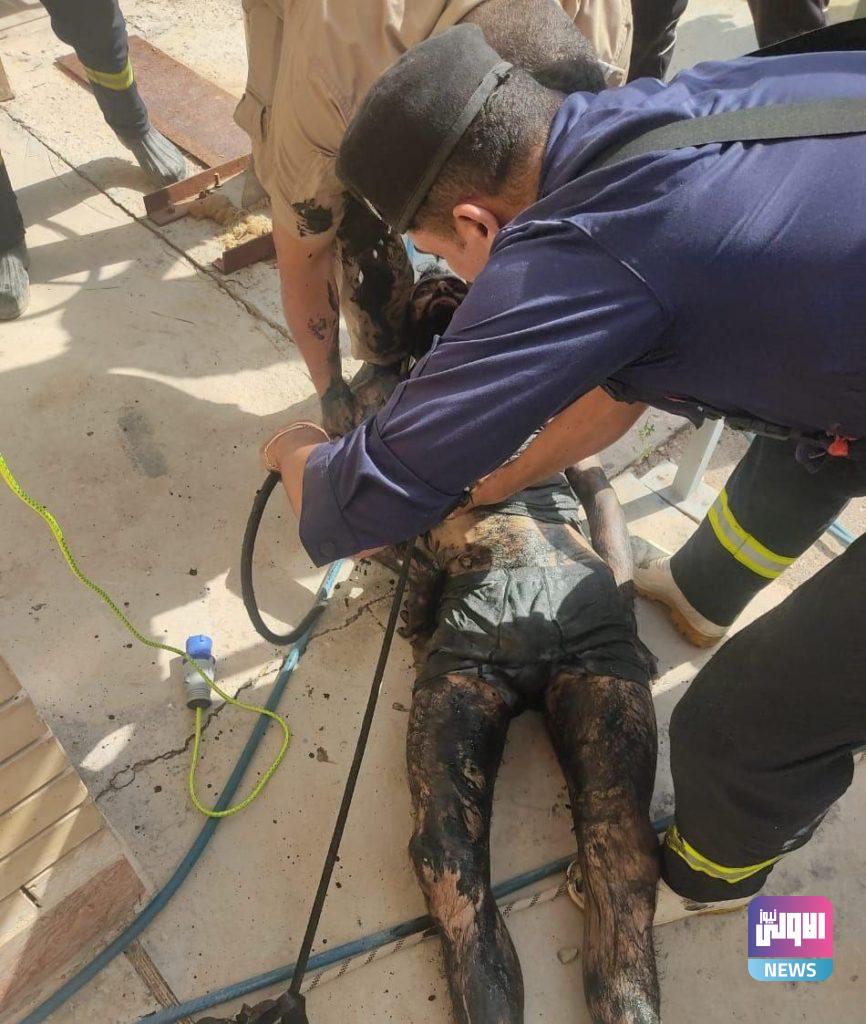 الدفاع المدني تنقذ عاملا هوى مغشياً عليه في حوض للصرف الصحي في ديالى 23 1710FD54 BF29 4CA5 B694 C74166B4D5F7