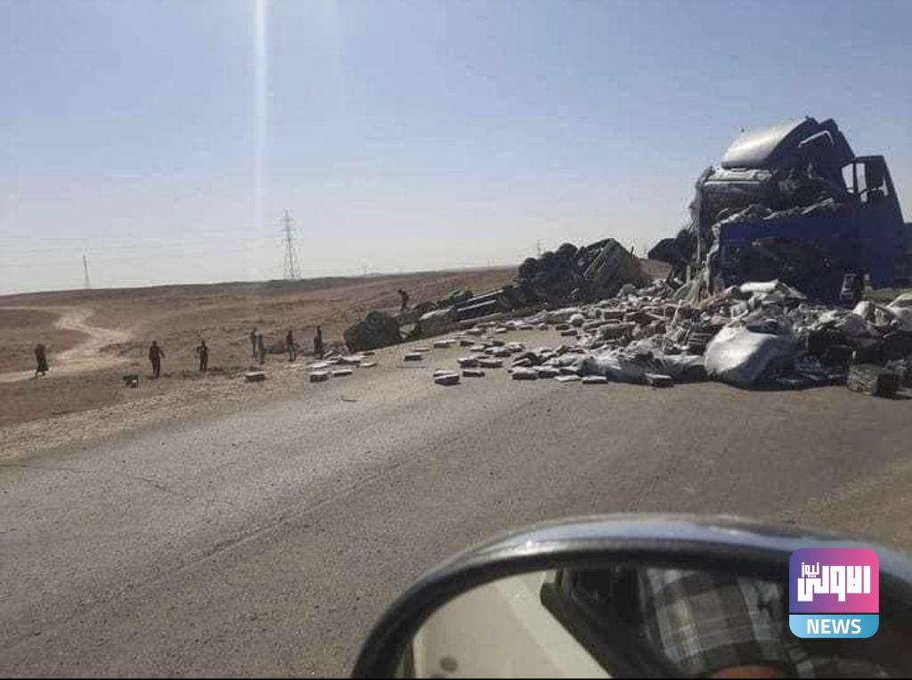 حادث مروع في الأنبار يقطع الطريق السريع(صور) 7 67552B99 1610 43B8 9862 837DC5EE9B35