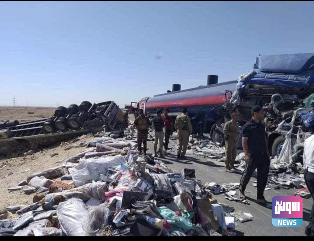 حادث مروع في الأنبار يقطع الطريق السريع(صور) 6 C2C03553 1FB4 476C B8AE C7918715A943