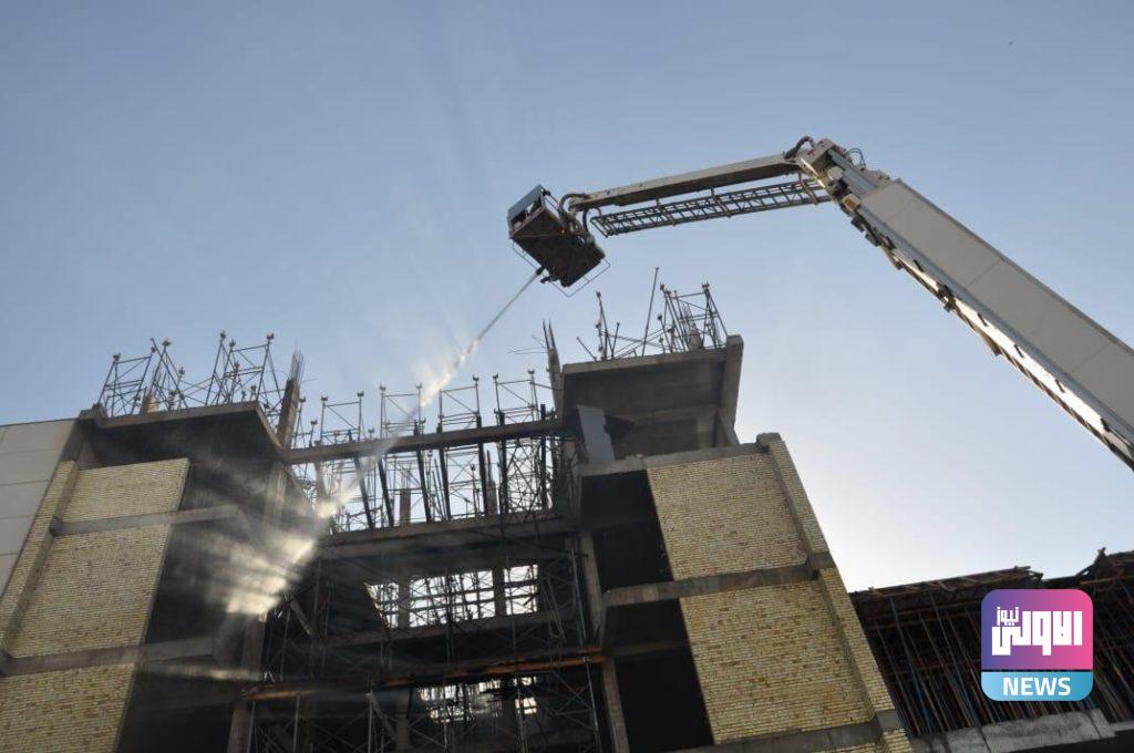 الدفاع المدني تخمد حريق اندلع داخل بناية قيد الانشاء في بغداد (صور) 7 D6BACC9A C80F 42B8 8E0D 61277726200E