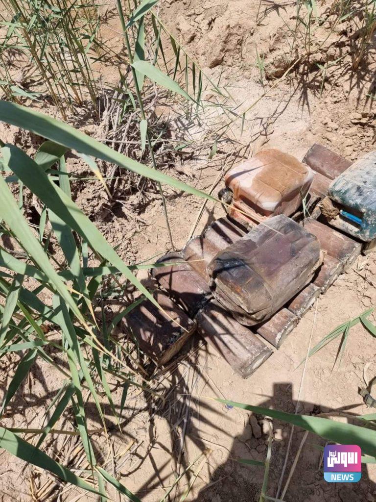 العثور على عبوات ناسفة ومتفجرات من مخلفات عصابات داعش الإرهابية (صور) 21 FB IMG 1622820264346