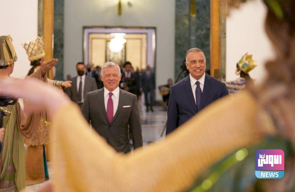 الكاظمي يستقبل العاهل الأردني في القصر الحكومي 23 IMG 20210627 WA0048