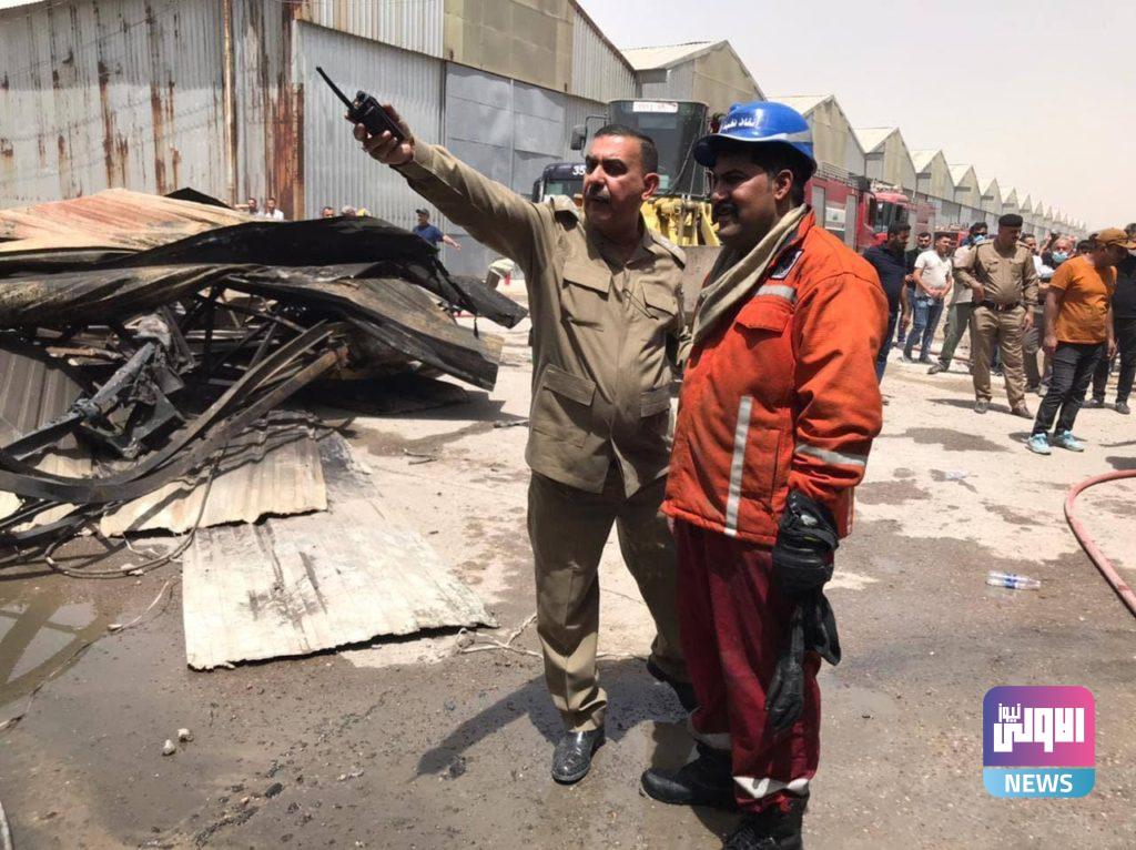 الدفاع المدني تخمد حريقاً اندلع في شركة حكومية ببغداد (صور) 8 IMG 20210617 140755 796