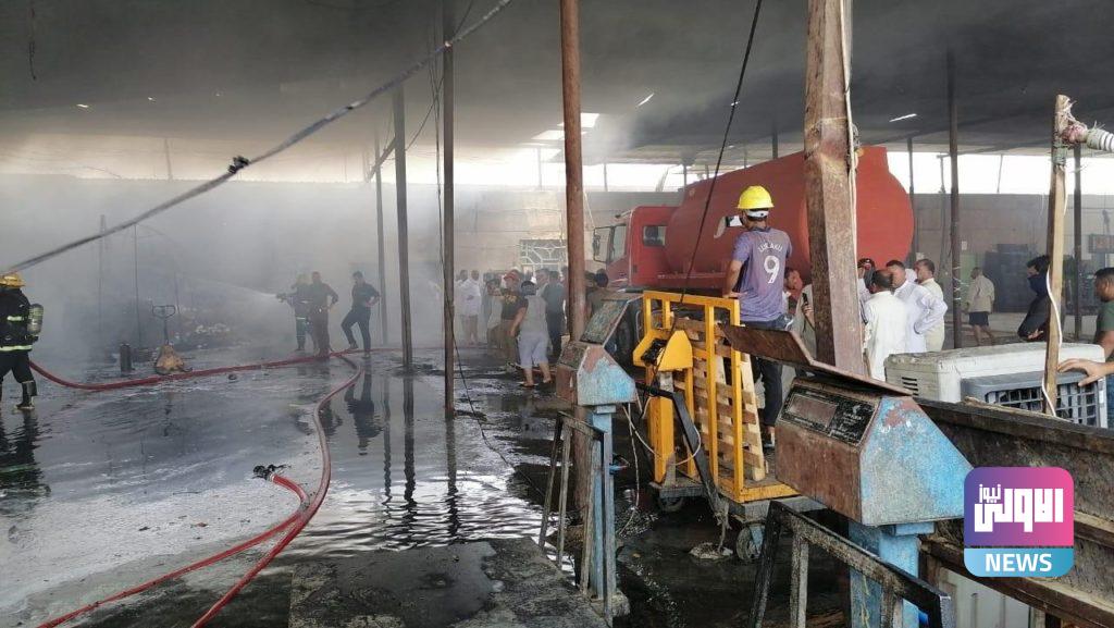 مديرية الدفاع تعلن عن السيطرة على حادث حريق كبير اندلع داخل علوة محافظة النجف (صور) 11 IMG 20210622 145541 606