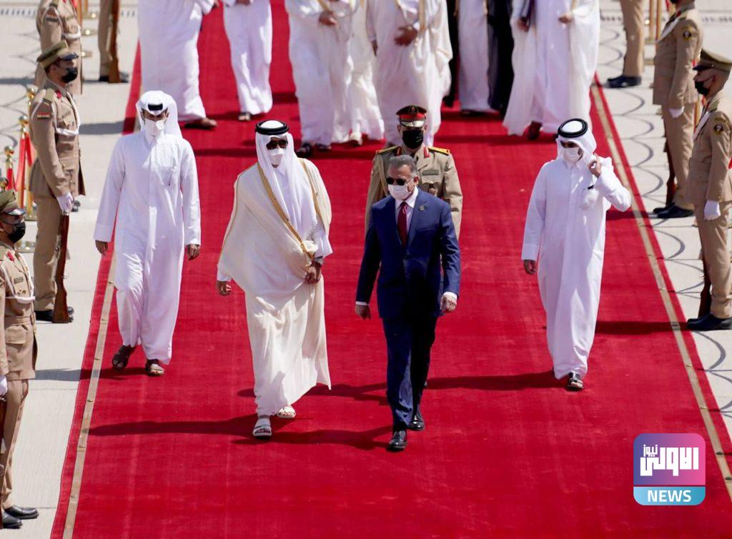 الكاظمي يستقبل أمير دولة قطر في مطار بغداد 19 3FE7FE90 1543 4909 84B6 3833F7F4BA82