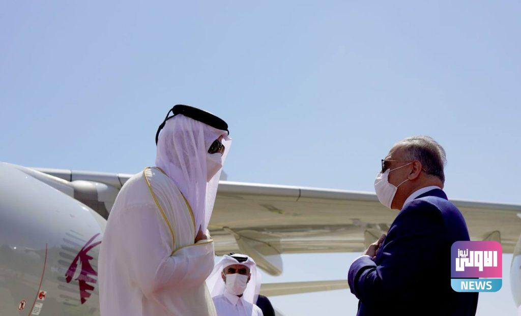 الكاظمي يستقبل أمير دولة قطر في مطار بغداد 18 A8366C1B C9AC 4DD3 801E C980E4E5E442