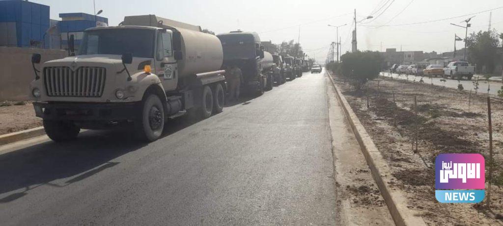 فرقة المشاة الحادية عشرة تقوم بنقل مياه الشرب إلى منطقة الحسينية (صور) 13 FB IMG 1628937877567 1