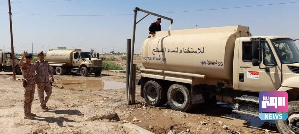 فرقة المشاة الحادية عشرة تقوم بنقل مياه الشرب إلى منطقة الحسينية (صور) 12 FB IMG 1628937879400